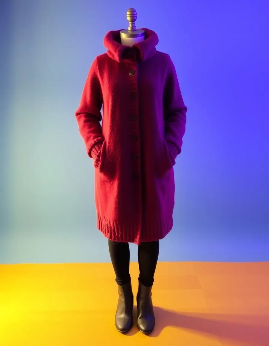 Robe d'hiver élégante en laine