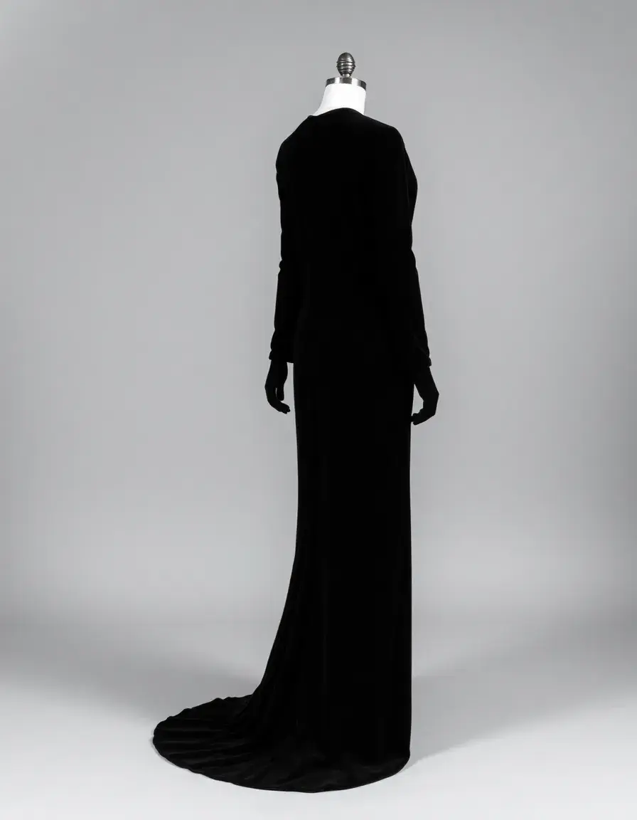 Robe de soirée en velours style années 20
