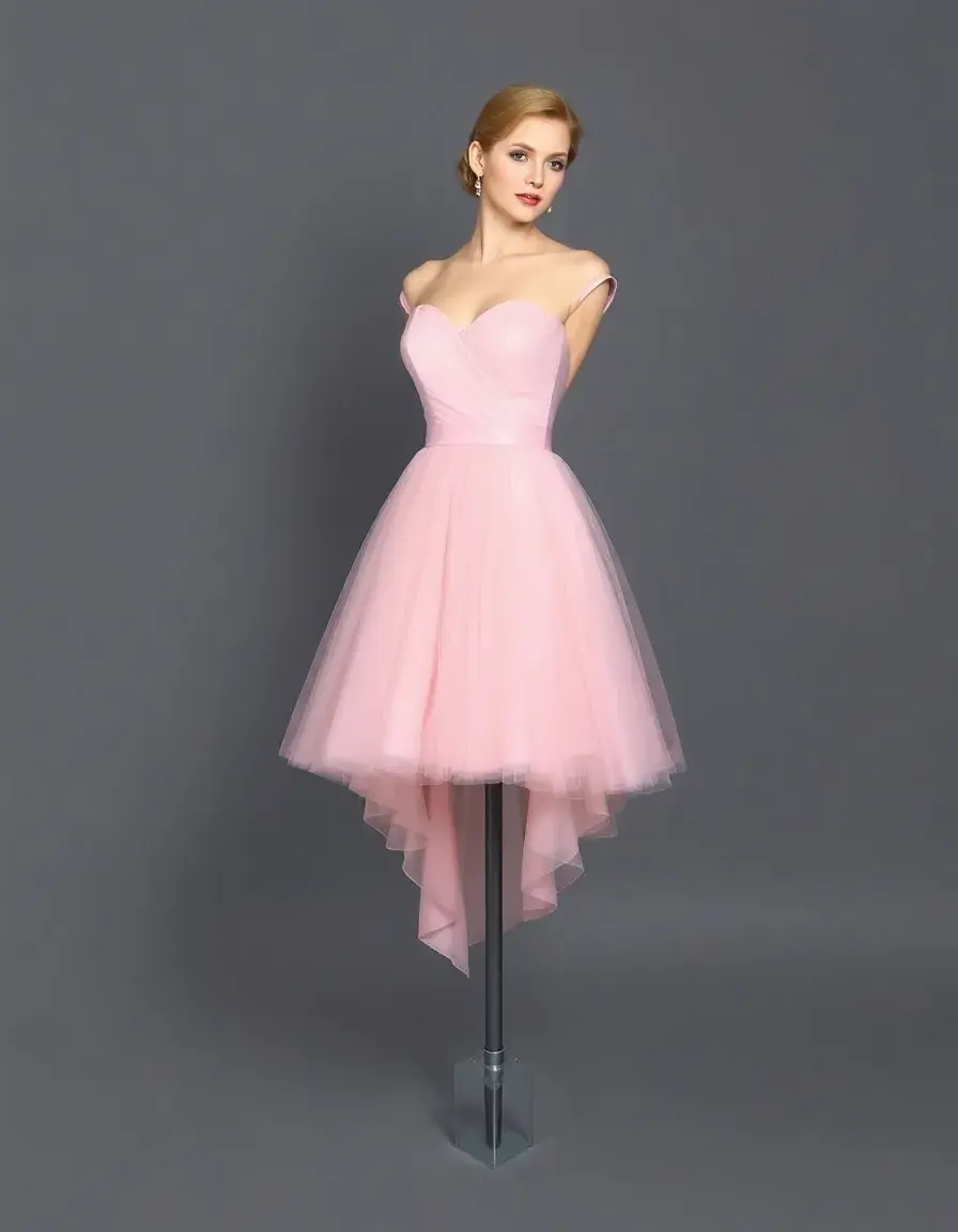 Robe de bal style années 50 en tulle décolleté cœur