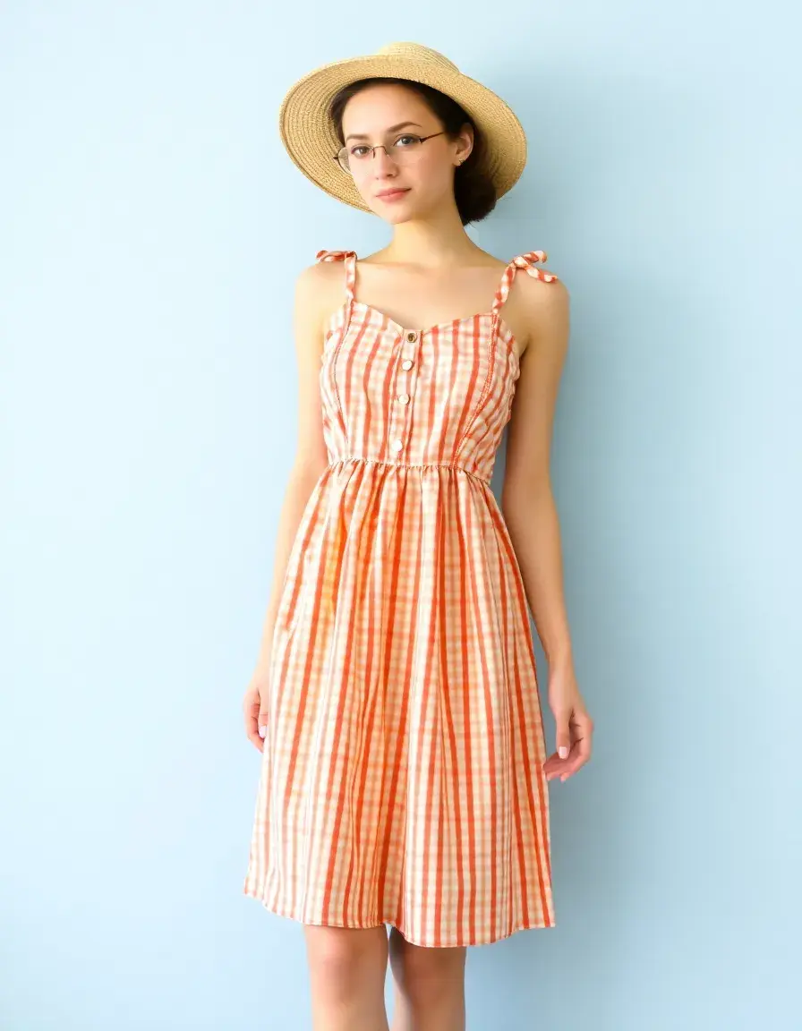 Robe vichy vintage style country