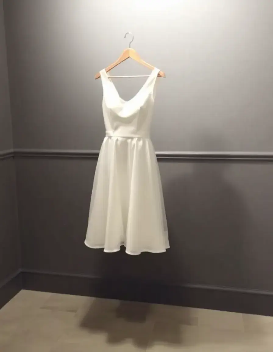 Robe de mariée courte et simple moderne