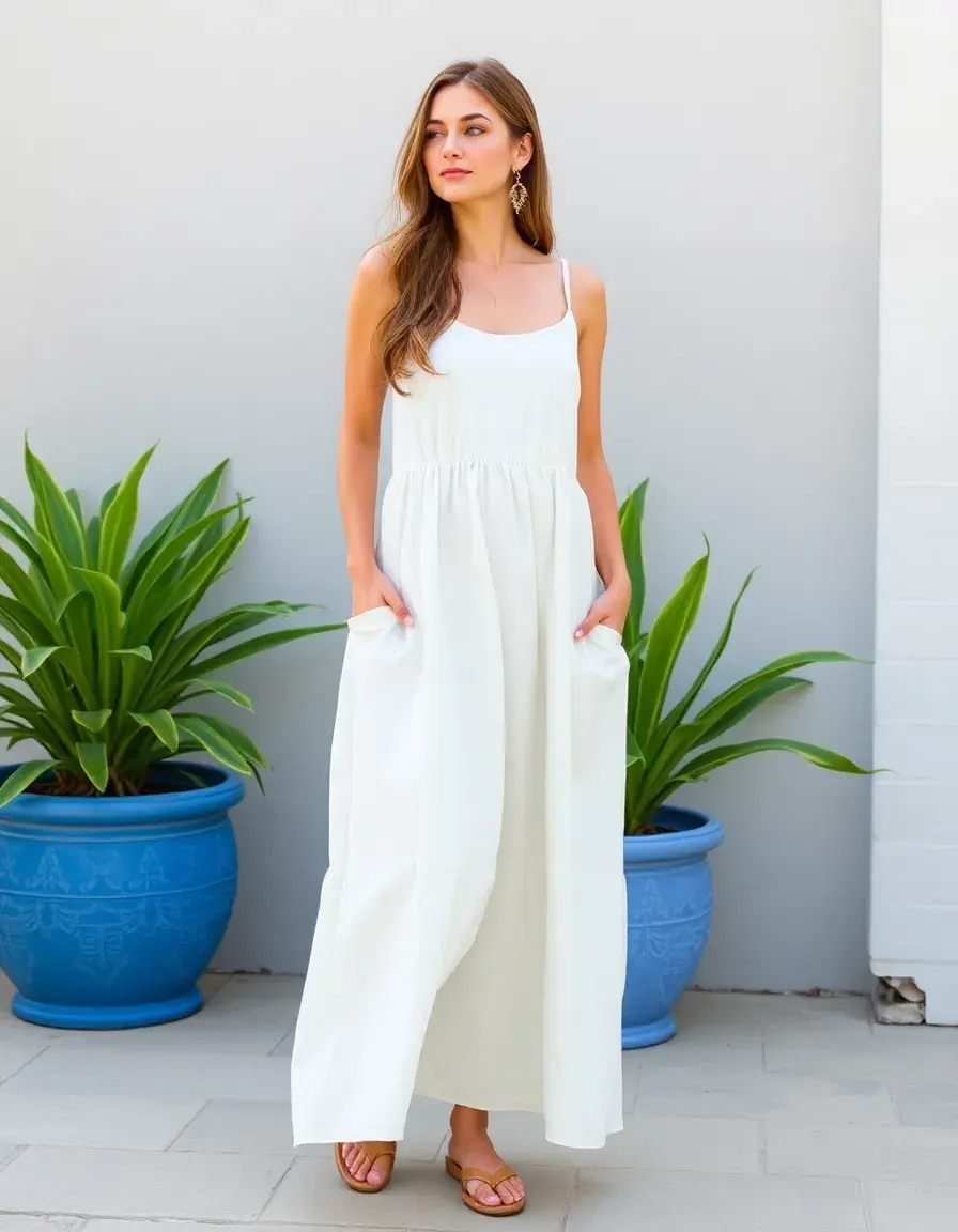 Robe empire en coton légère été