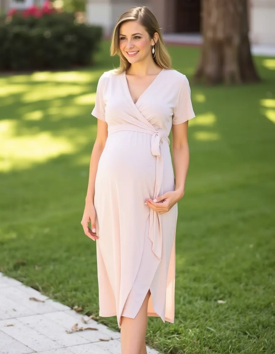 Wrap Maternity Dress robe grossesse portefeuille