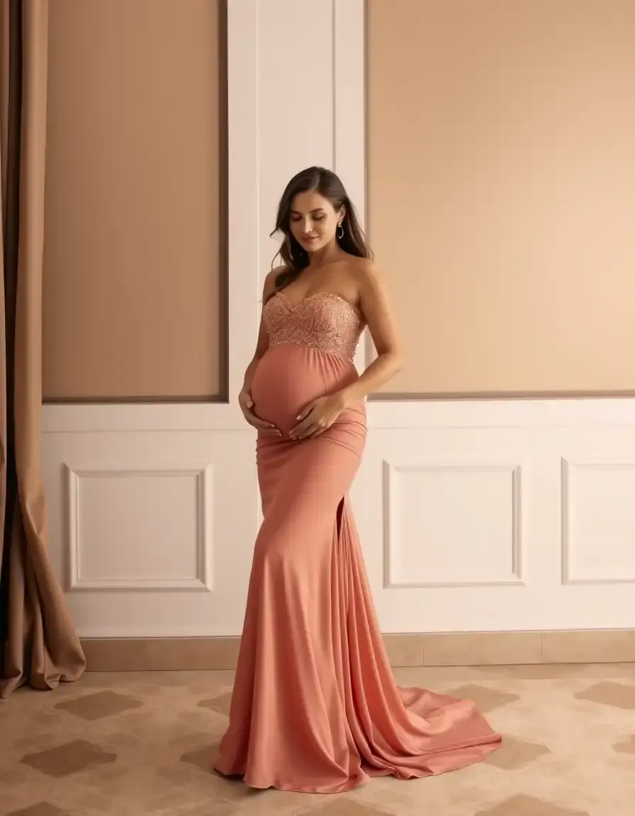 Evening Maternity Gown robe de soirée grossesse