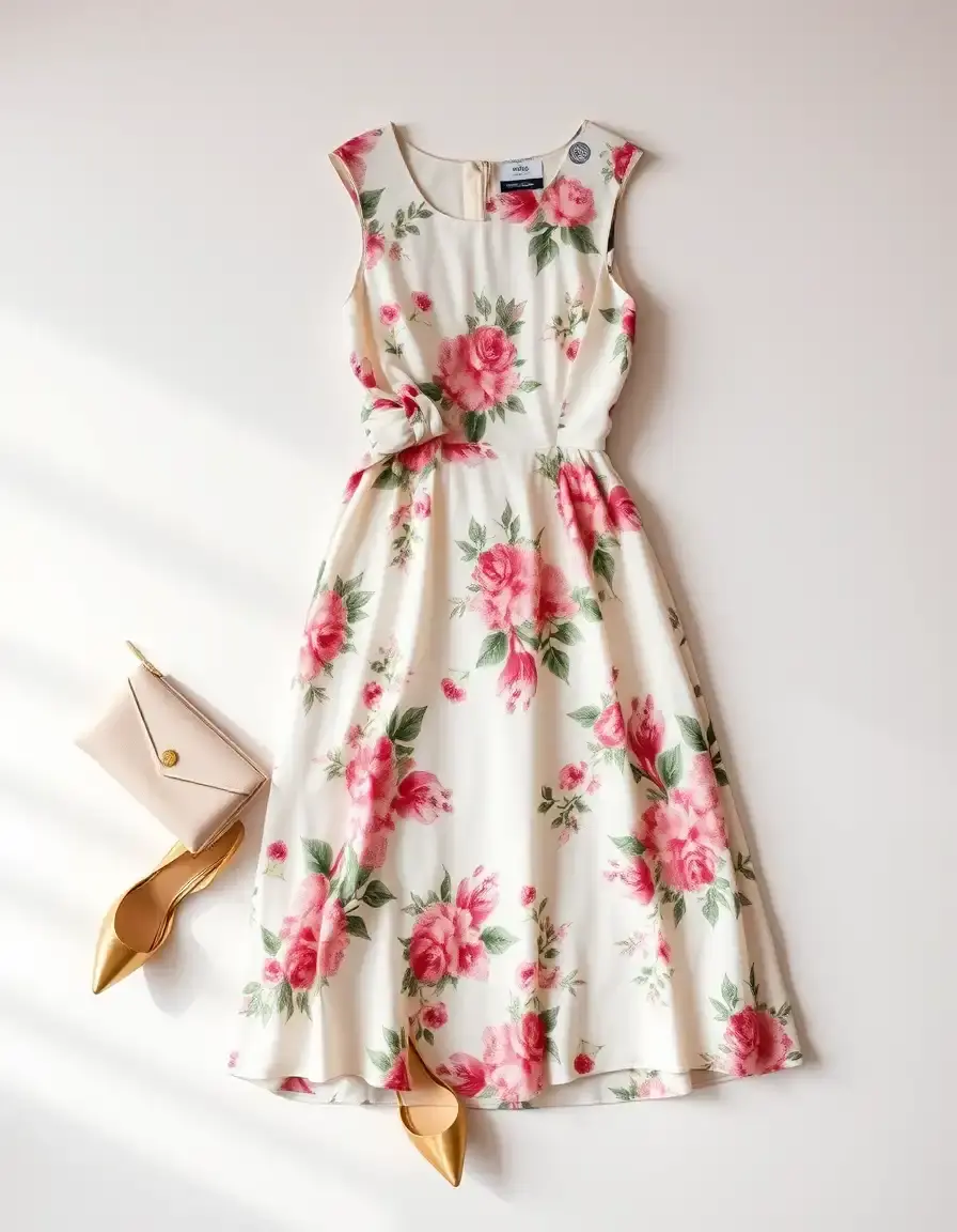 Sélection de robes élégantes pour une invitée de mariage sur fond chic.