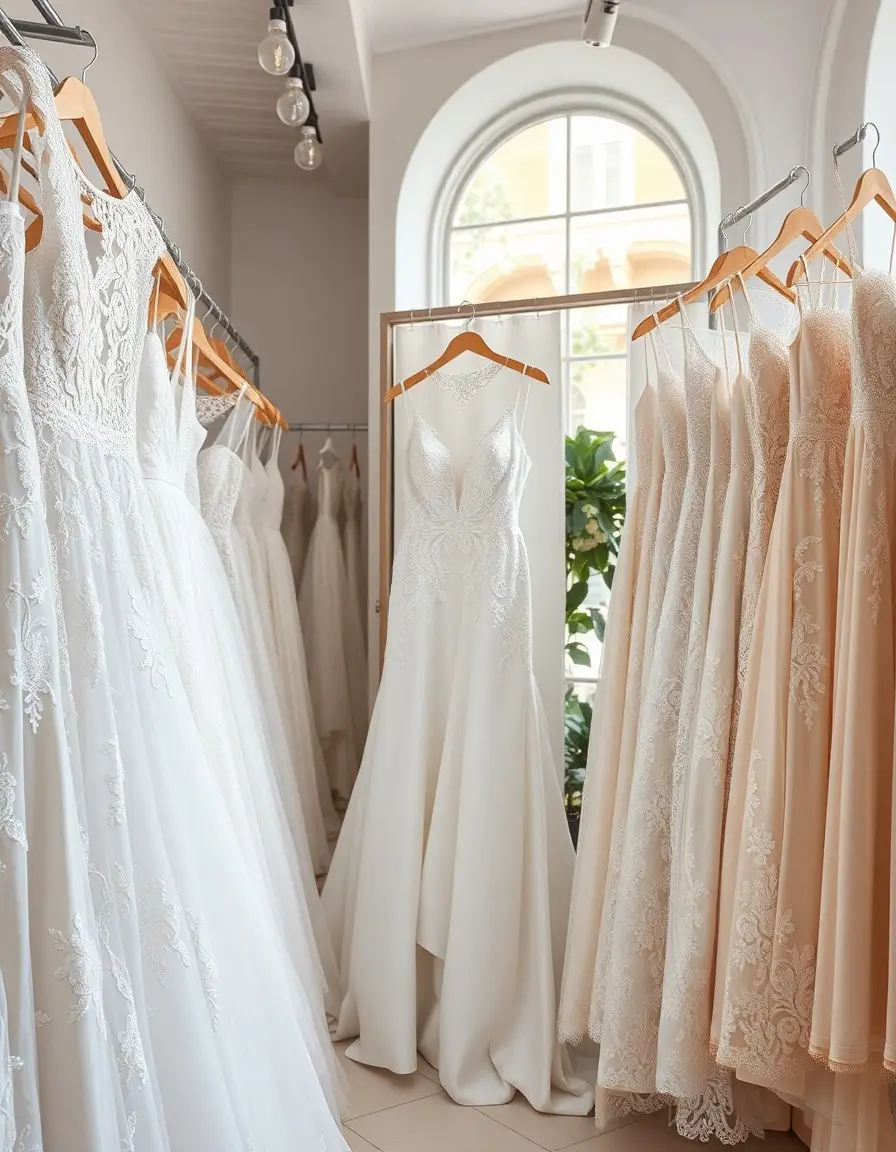 Collection de robes de cérémonie de mariage élégantes en dentelle et satin