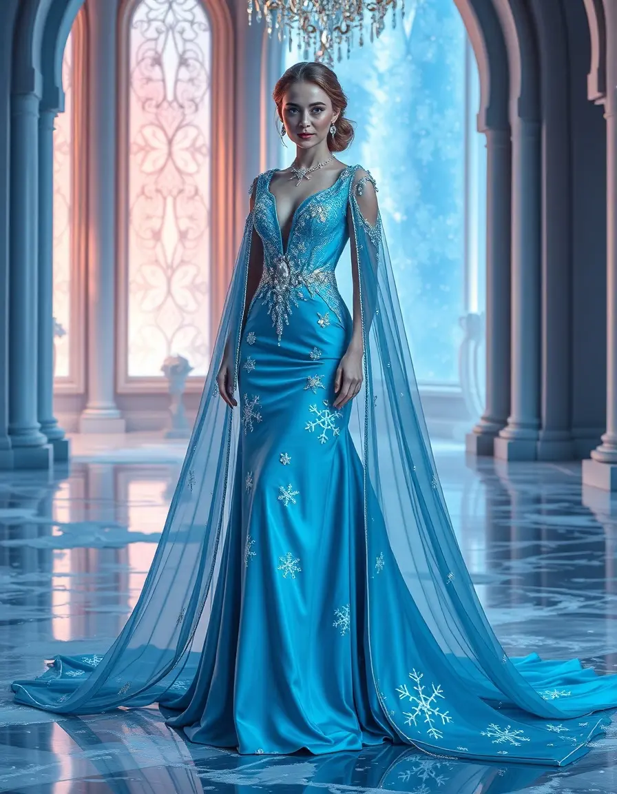 Robe Reine des Neiges : Incarner la Magie d'Elsa avec Style